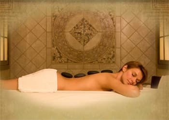 Relaxation hot stone massage