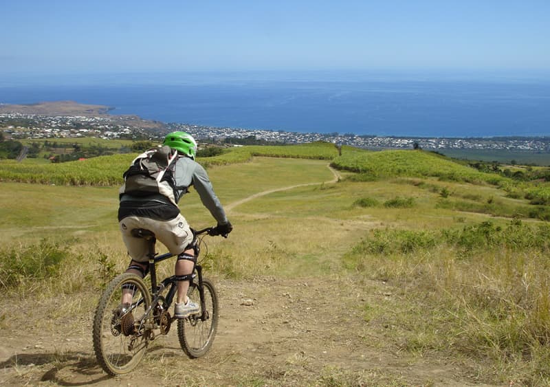 Mountain bike in Reunion island